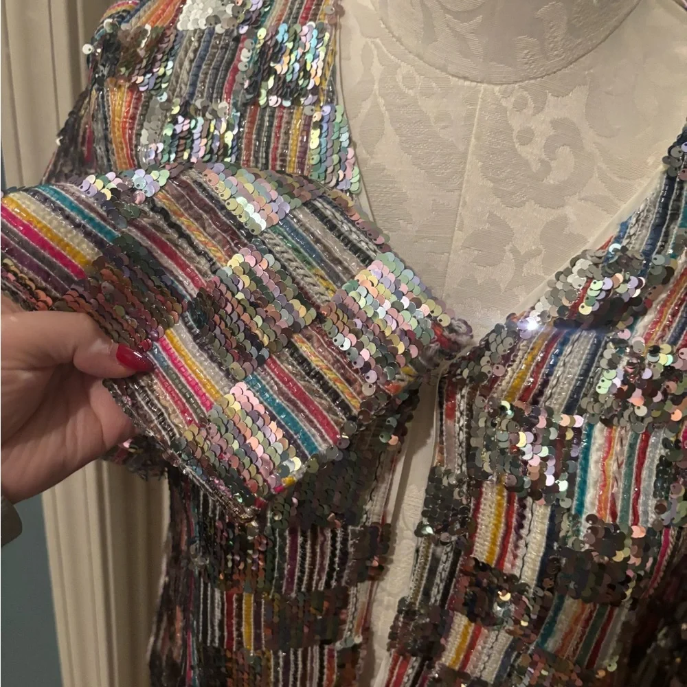 NEW Sequin Multicolor Jacket - Picture 7 of 14